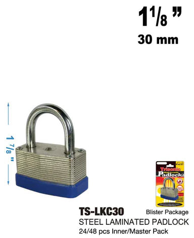 Steel Laminated Padlock (1 1/8")