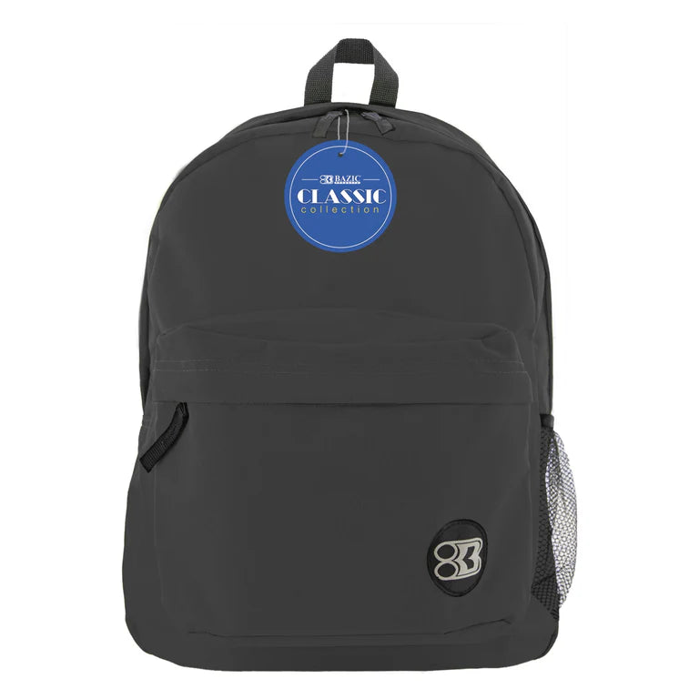 BAZIC 17" Black Classic Backpack