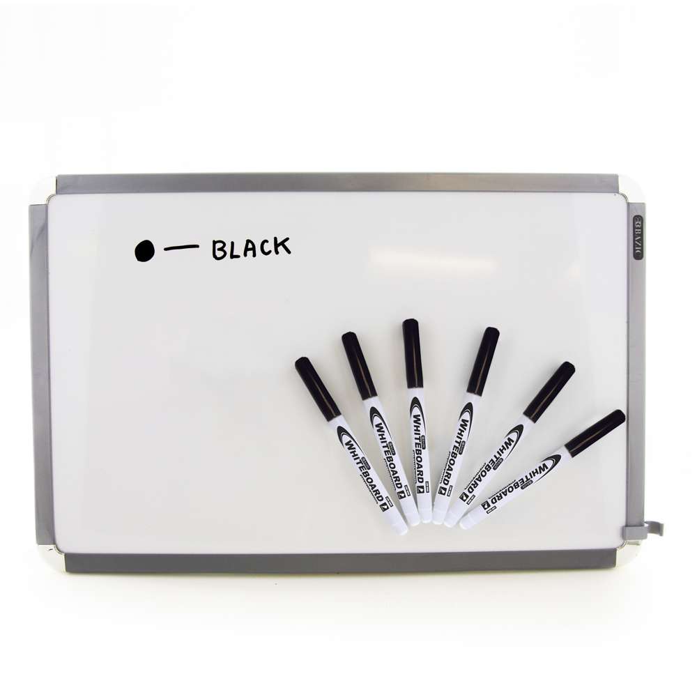 BAZIC Black Fine Tip Dry-Erase Markers