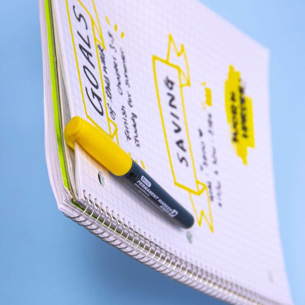 BAZIC Bright Colors Fine Tip Permanent Markers