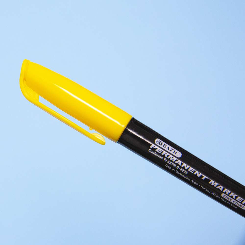 BAZIC Bright Colors Fine Tip Permanent Markers