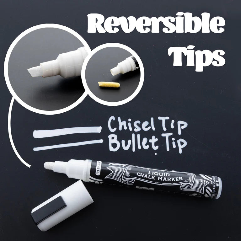 BAZIC White Liquid Chalk Marker
