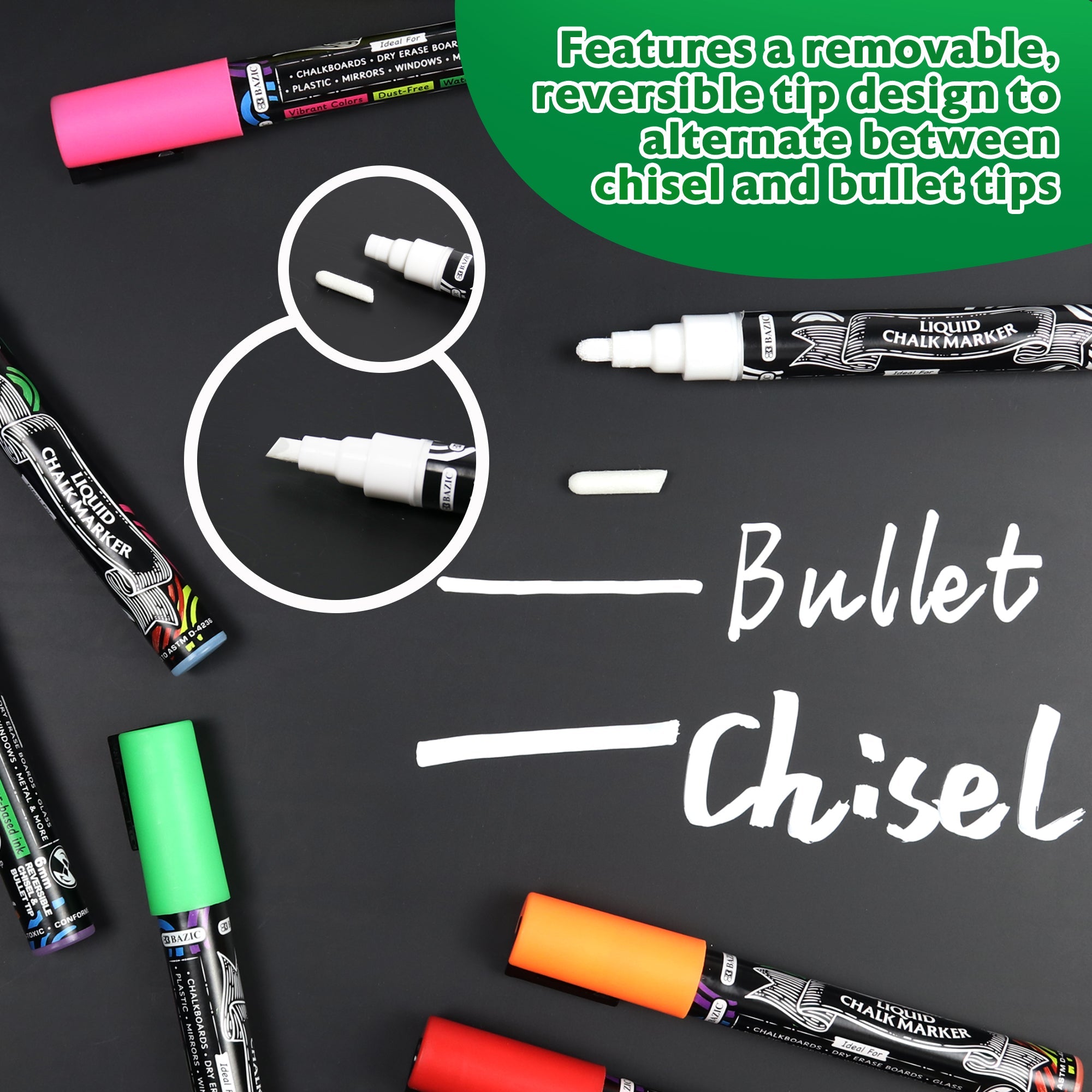 BAZIC Color Liquid Chalk Marker
