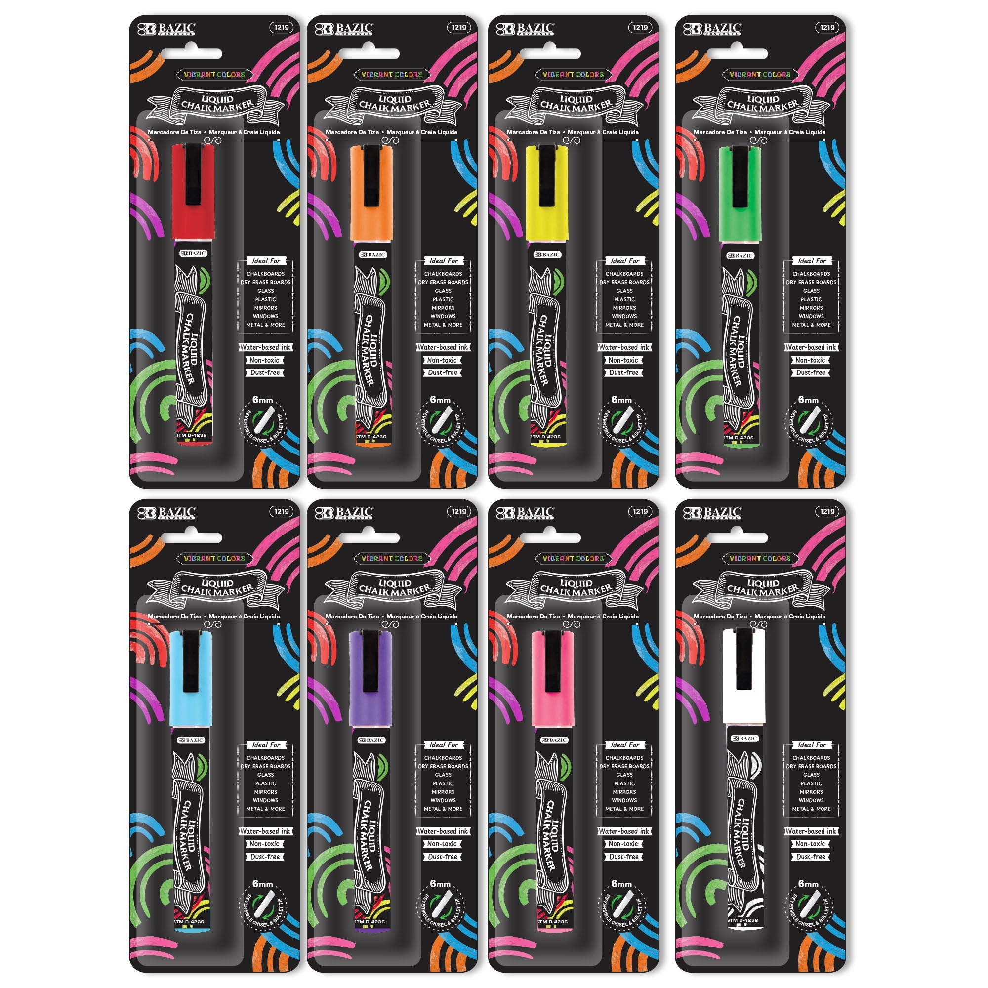 BAZIC Color Liquid Chalk Marker