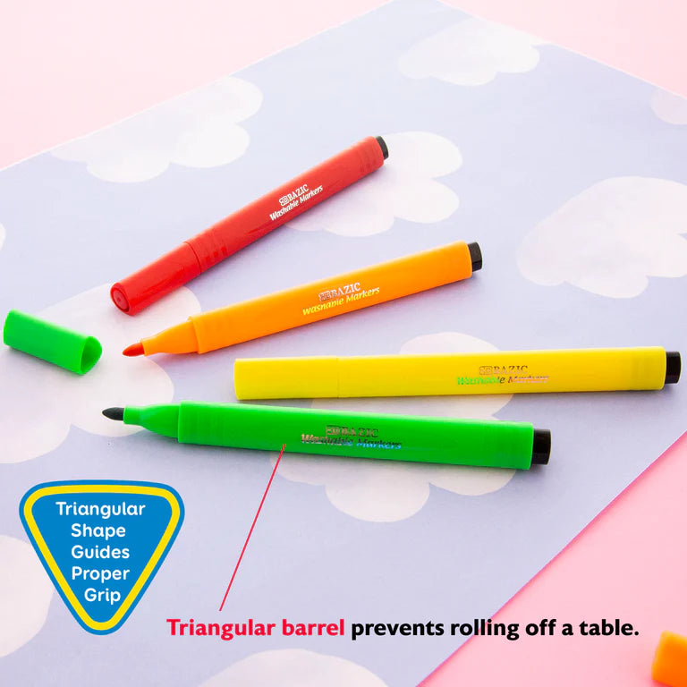 BAZIC 8 Colors Jumbo Triangle Washable