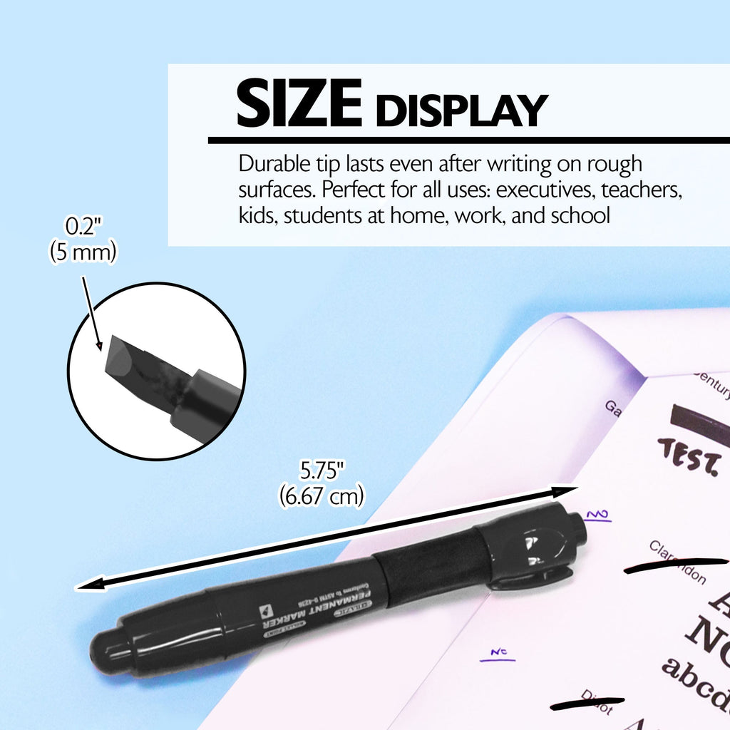 BAZIC Black Chisel Tip Jumbo Permanent