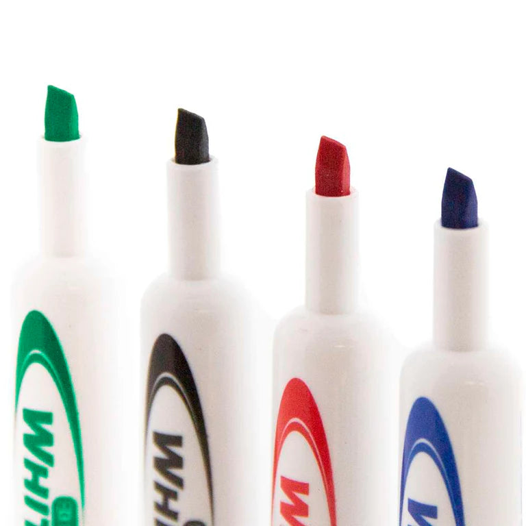 Chisel Tip Assorted Color Dry-Erase Markers (4/Pack)