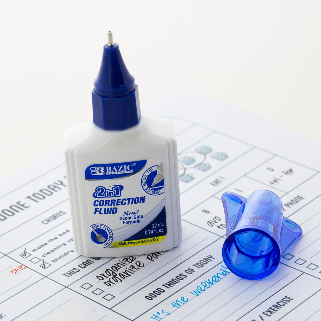 BAZIC 0.74 FL OZ (22 mL) 2 in 1 Correction w/