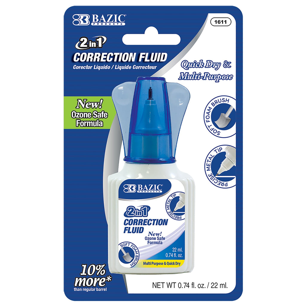 BAZIC 0.74 FL OZ (22 mL) 2 in 1 Correction w/