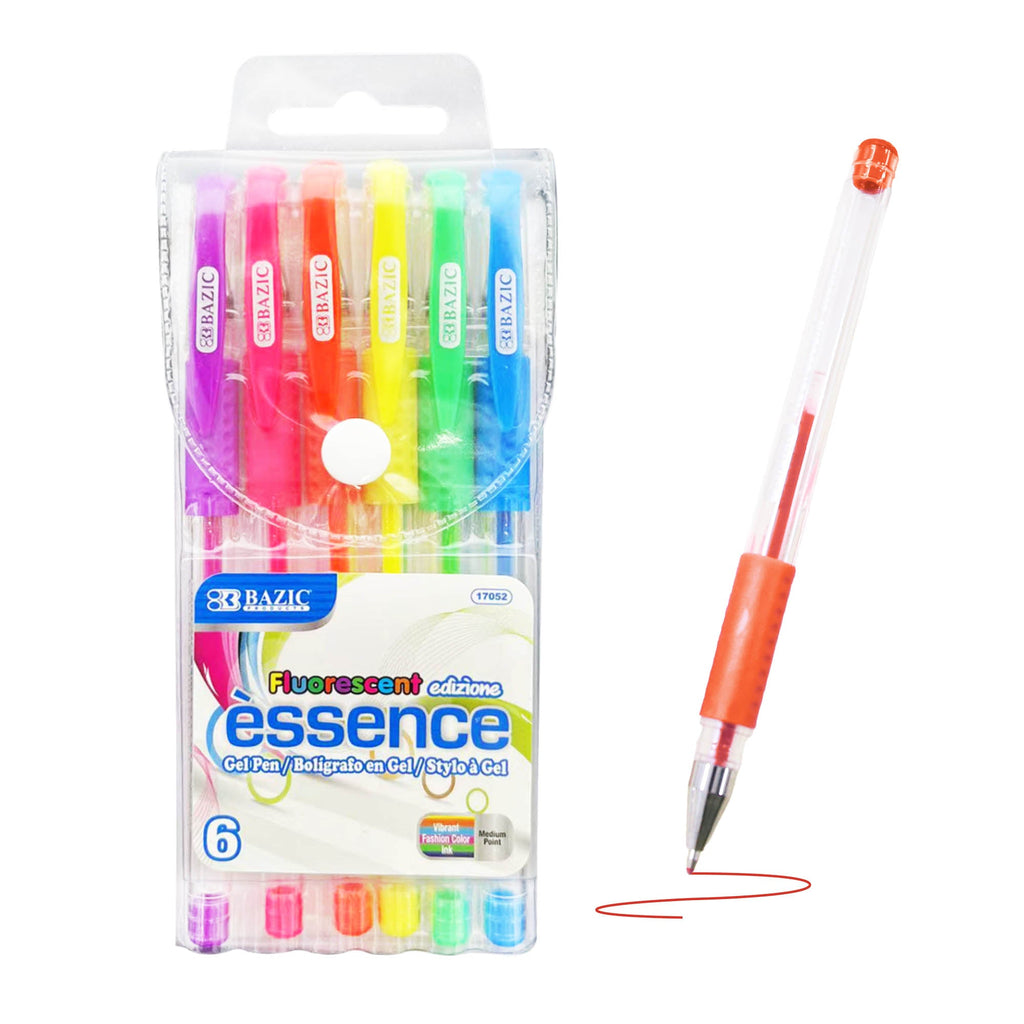 BAZIC 6 Fluorescent Color Essence Gel Pen
