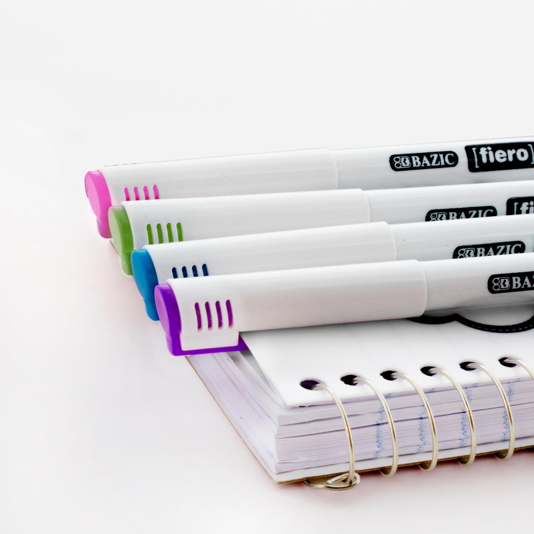 BAZIC Fiero Fancy Color Fiber Tip Fineliner Pen