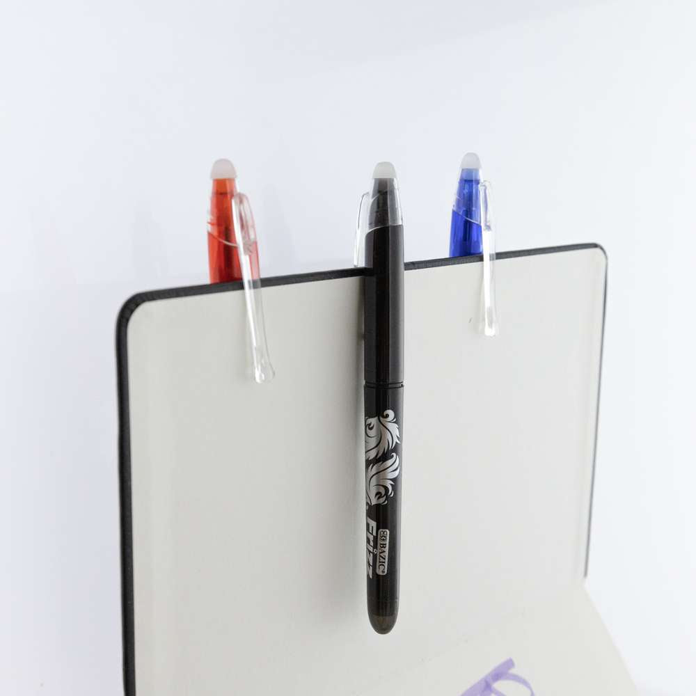 BAZIC Frizz Black Erasable Gel Pen with Grip