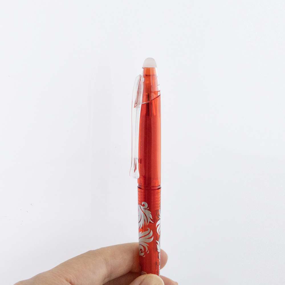 BAZIC Frizz Red Erasable Gel Pen with Grip