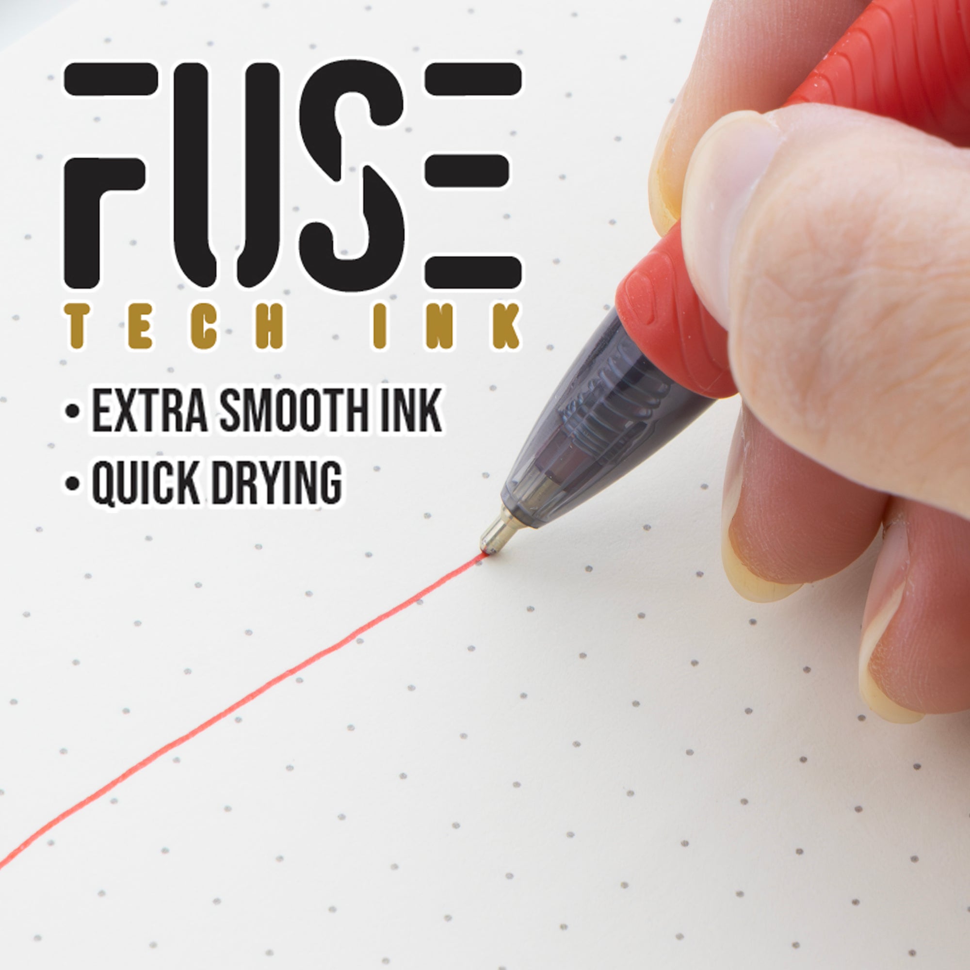 BAZIC Optima Red Oil-Gel Ink Retractable Pen