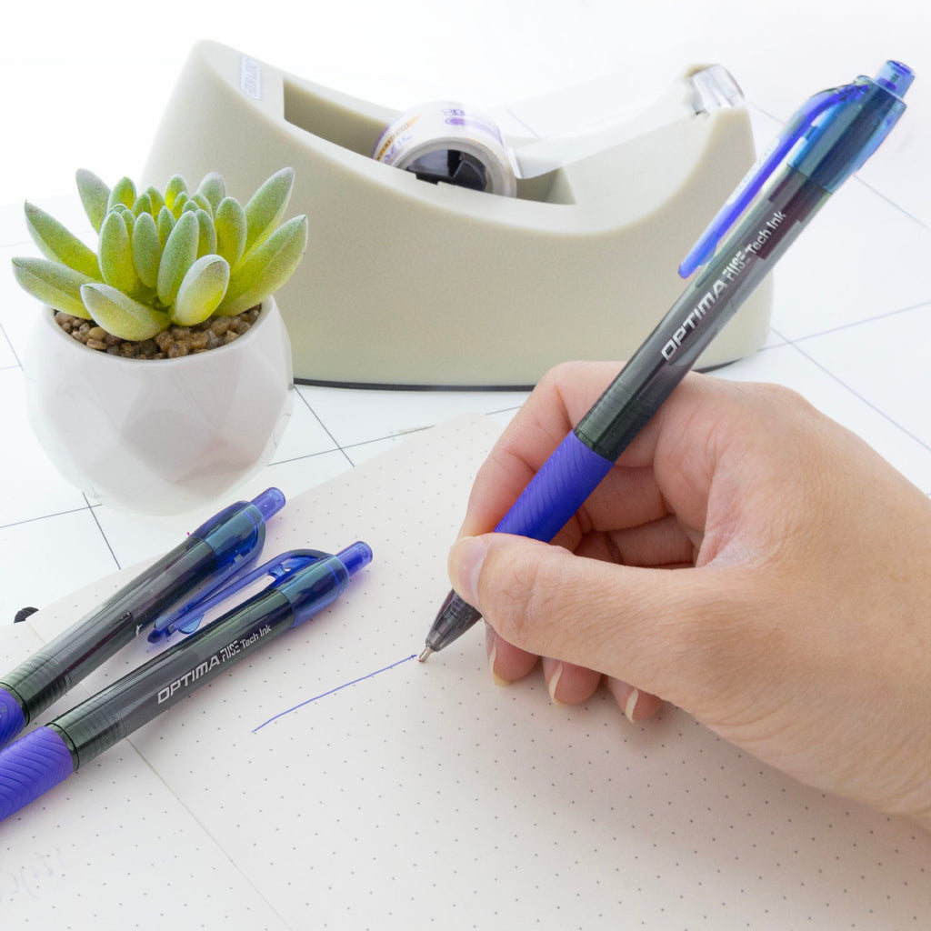 BAZIC Optima Blue FUSE Tech Ink Retractable