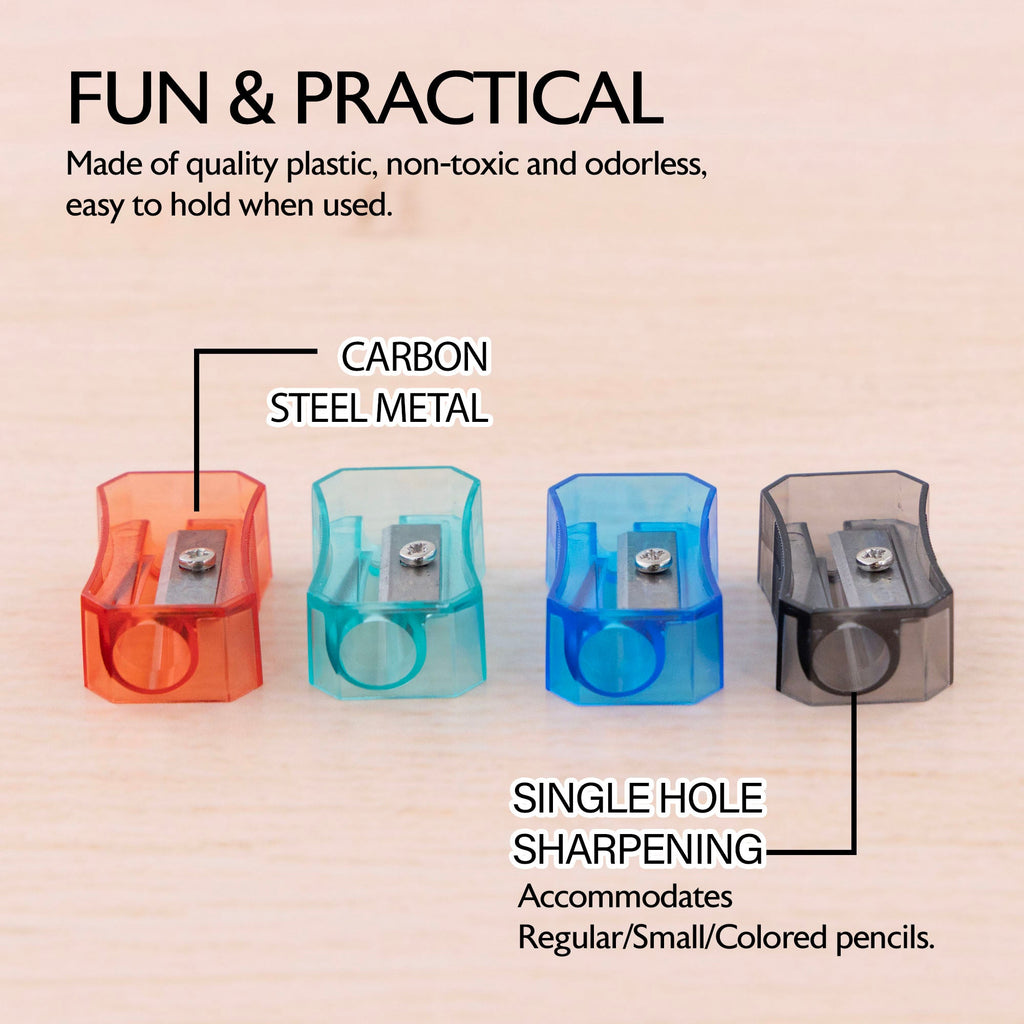 BAZIC Transparent Square Pencil Sharpener