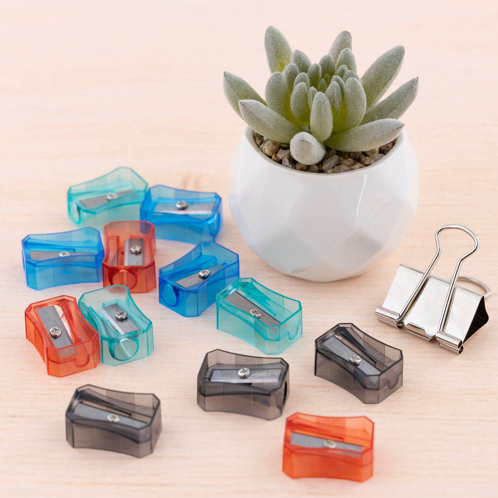 BAZIC Transparent Square Pencil Sharpener