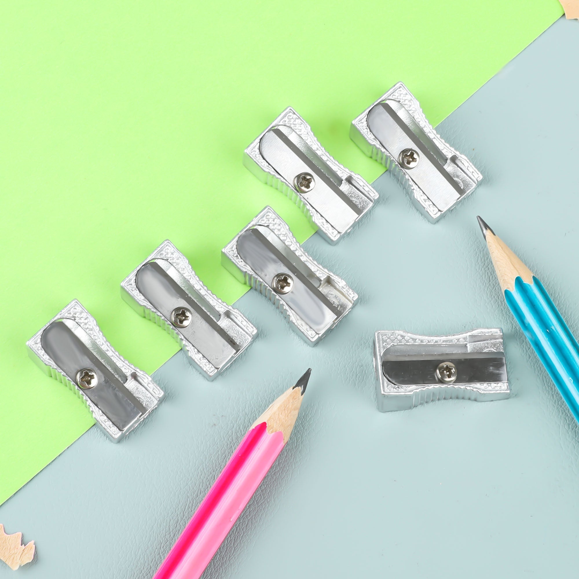 BAZIC Single Blade Metal Pencil Sharpener
