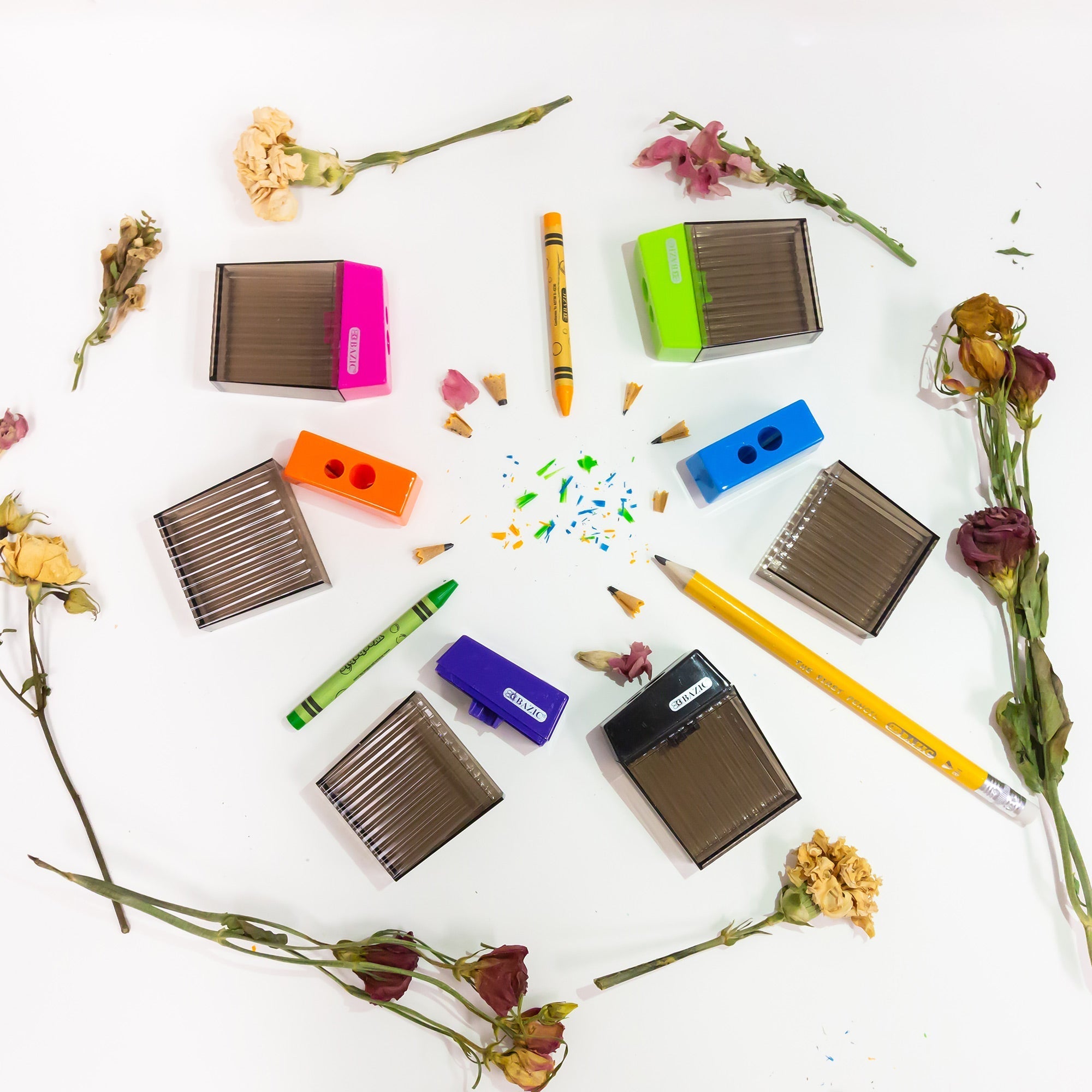 BAZIC Harper Dual Hole Square Sharpener