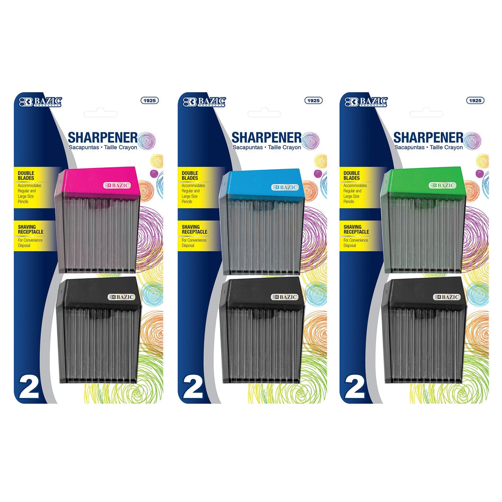 BAZIC Harper Dual Hole Square Sharpener