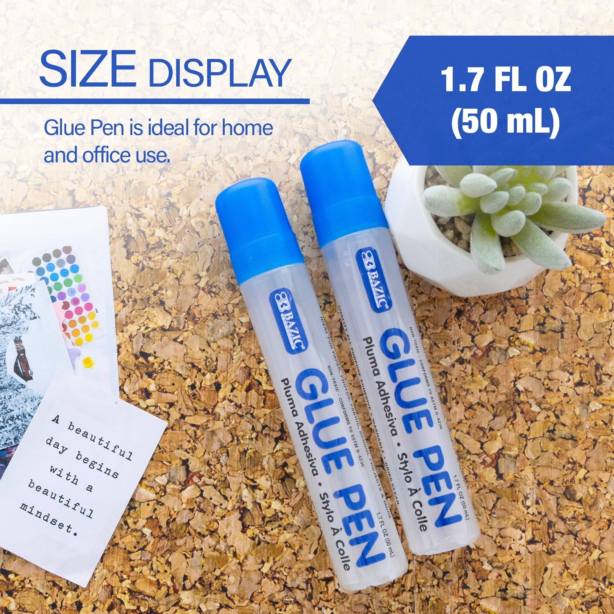 BAZIC Glue Pen (2/Pack)