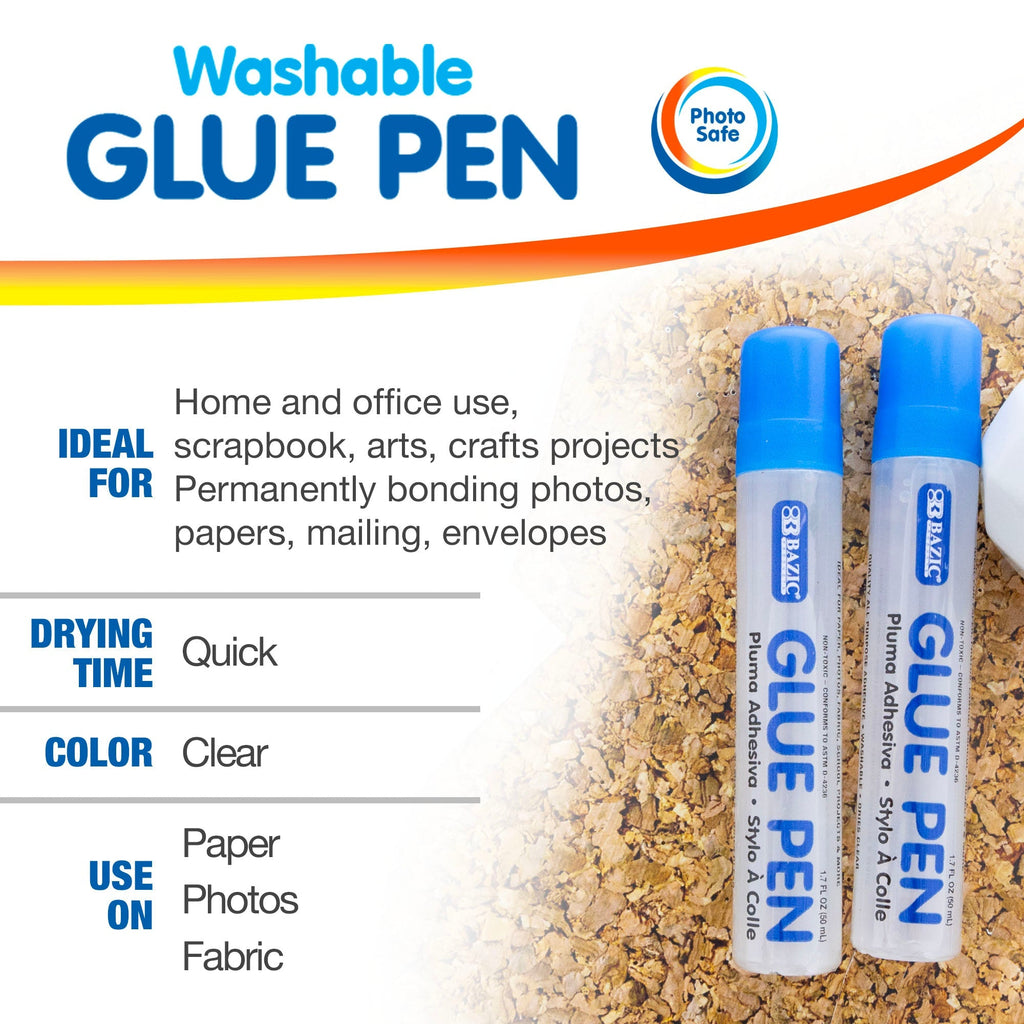 BAZIC Glue Pen (2/Pack)