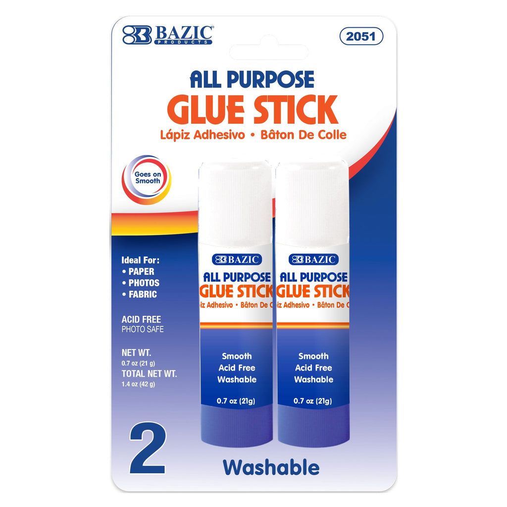 BAZIC Premium Glue Stick (2/Pack)