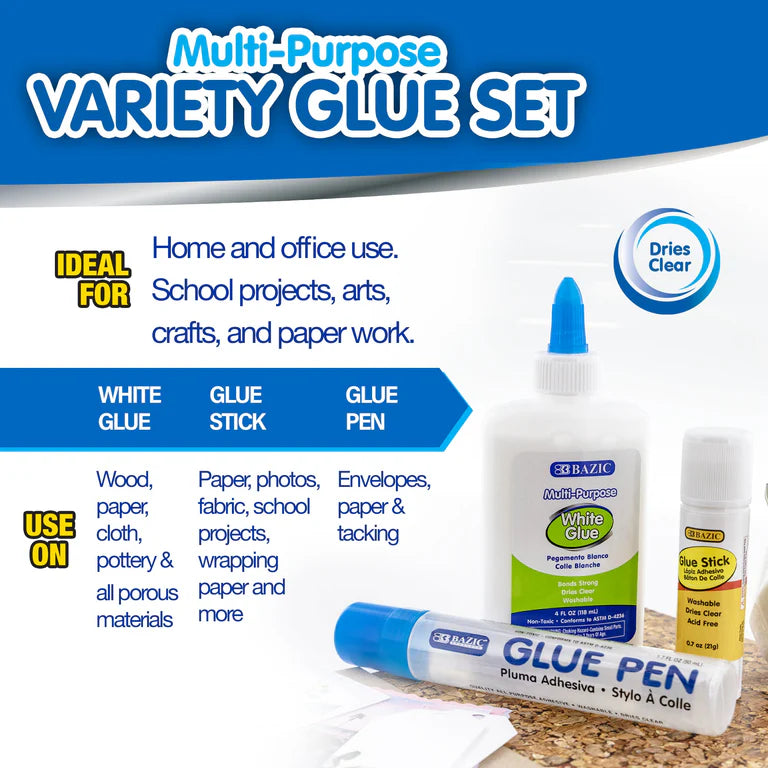 Glue Stick set (3/Pack)