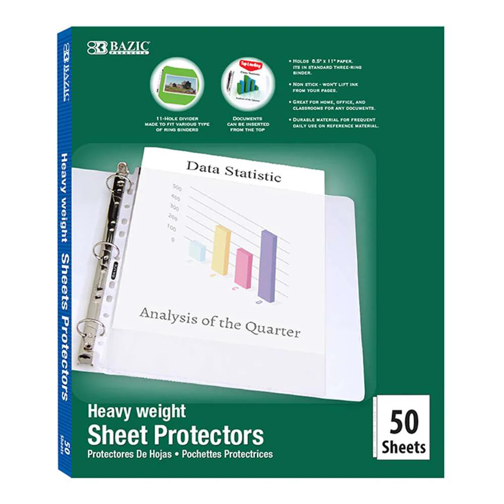 BAZIC Heavy Weight Top Loading Sheet