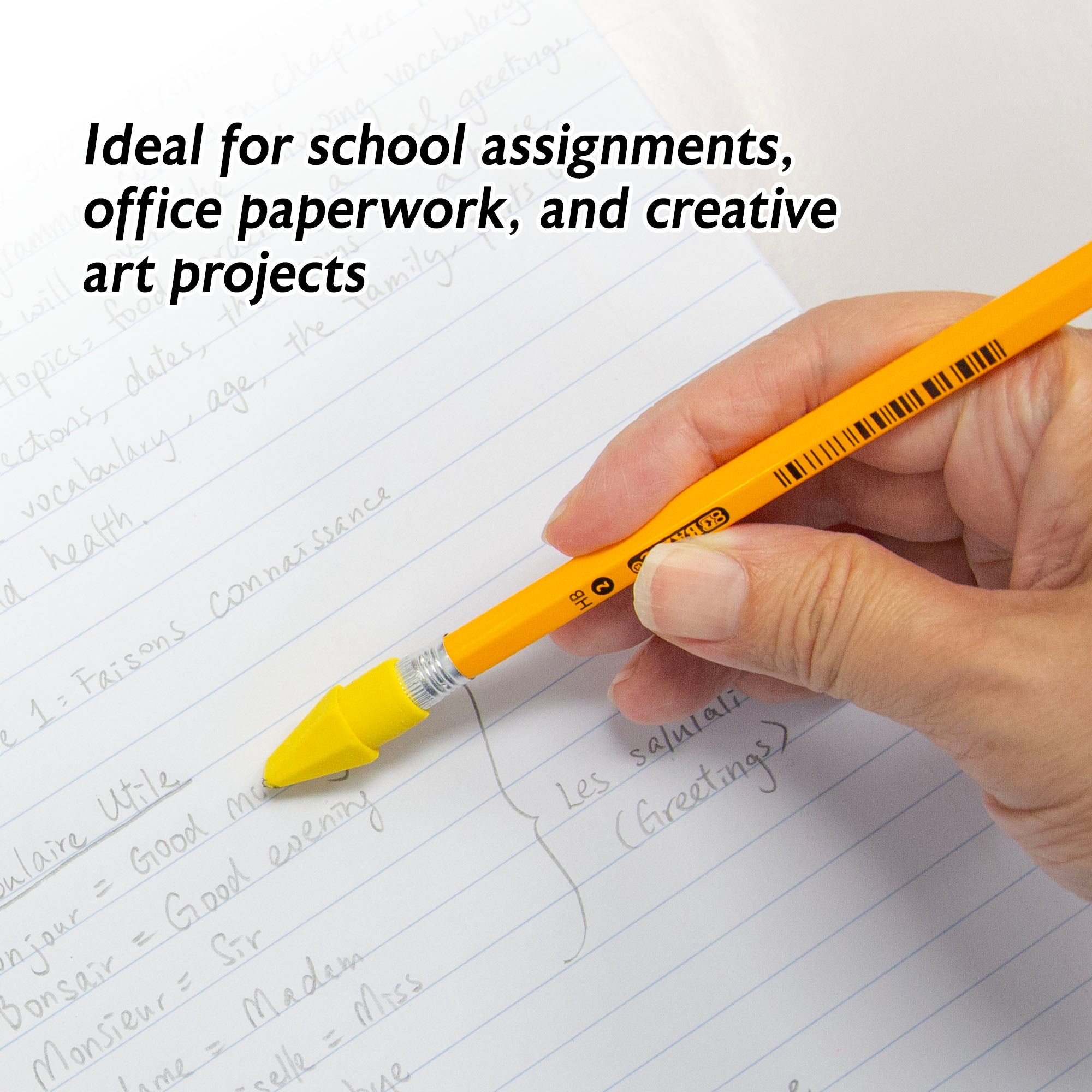 BAZIC Neon Eraser Cap (20/Pack)