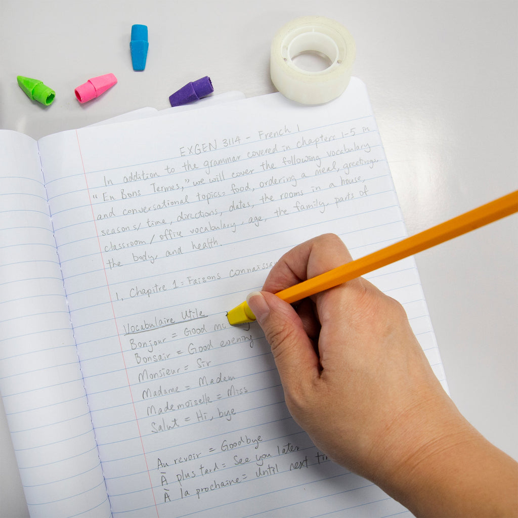 BAZIC Neon Eraser Cap (20/Pack)