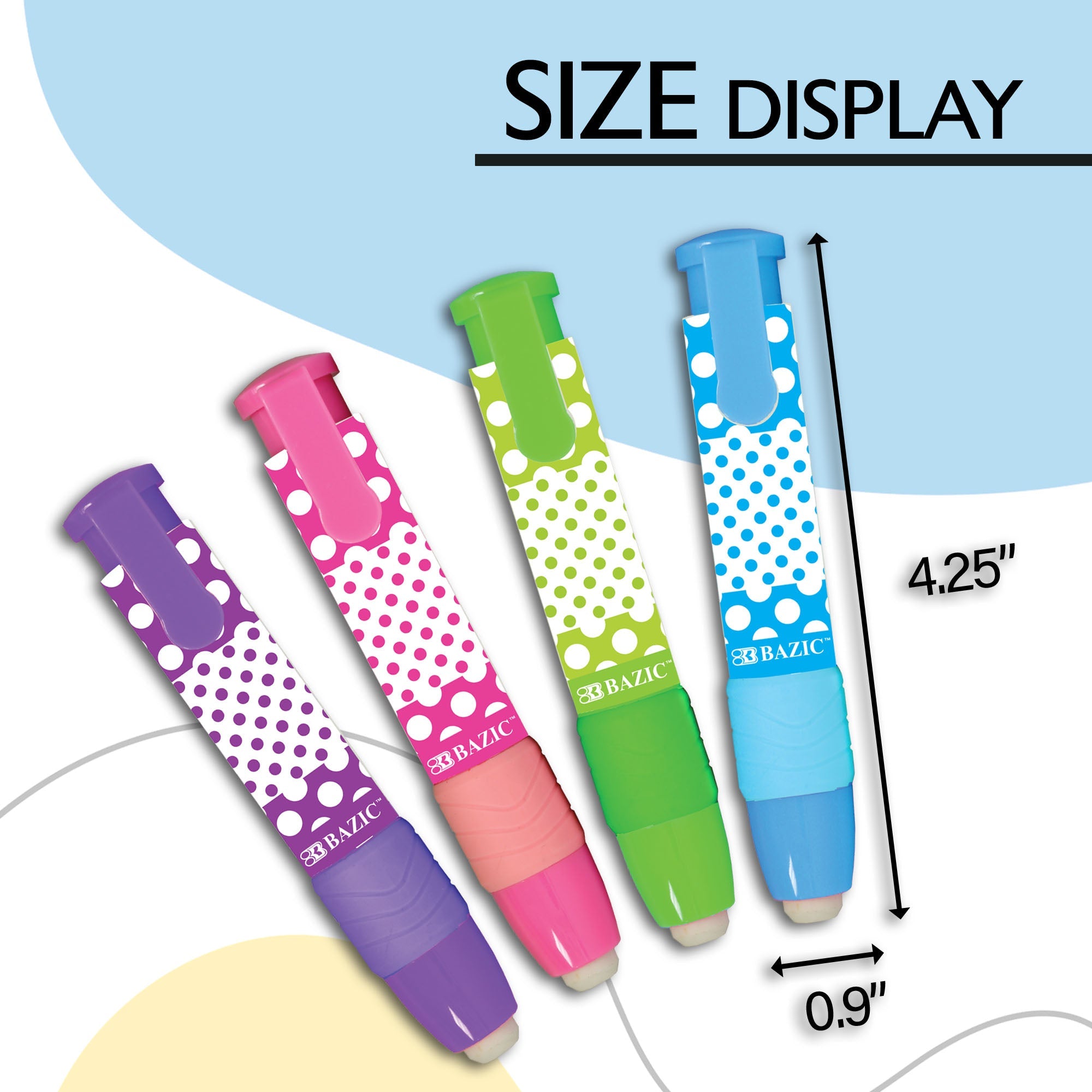 BAZIC Retractable Stick Erasers
