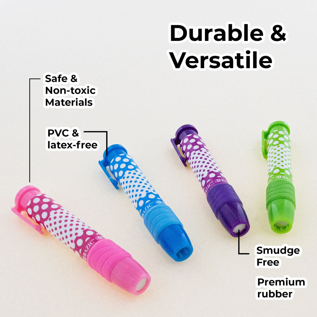 BAZIC Retractable Stick Erasers