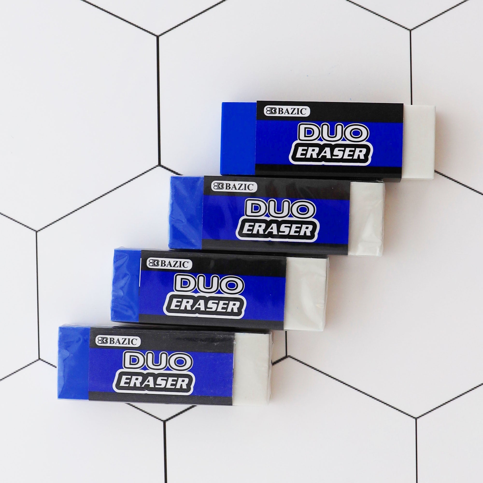 BAZIC Two-Tone Eraser (4/Pack)