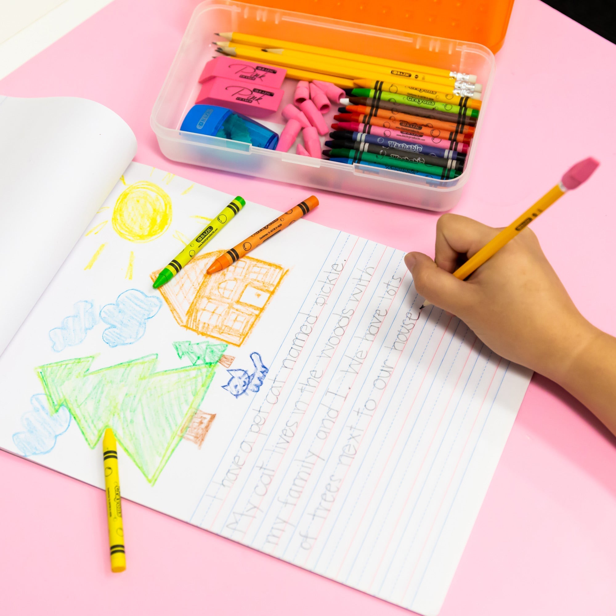 BAZIC Pink Eraser Sets (15/Pack)