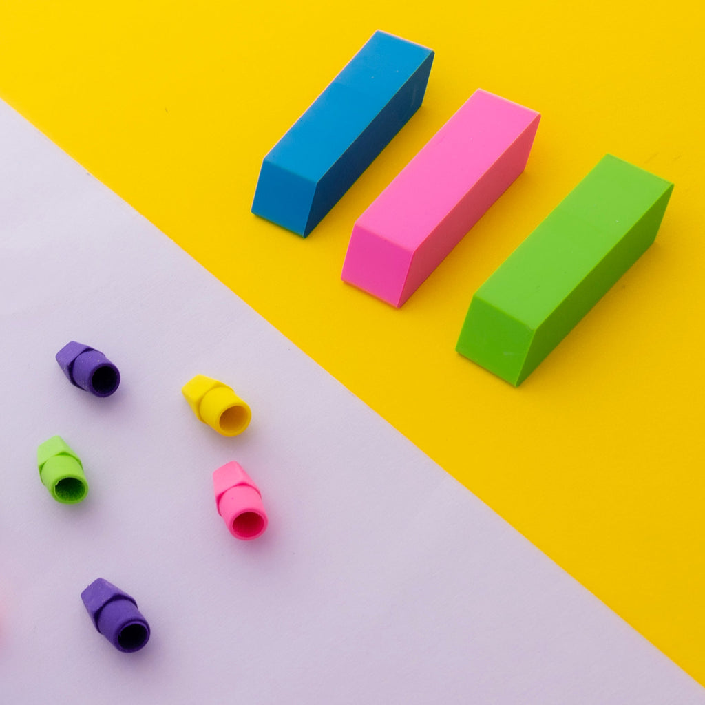 BAZIC Neon Eraser Sets (15/Pack)