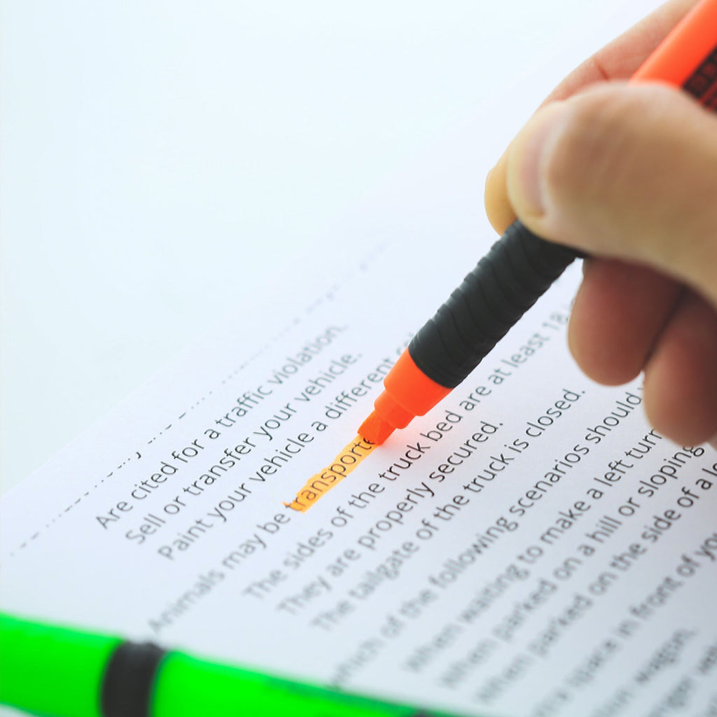 BAZIC Pen Style Fluorescent Highlighters w/