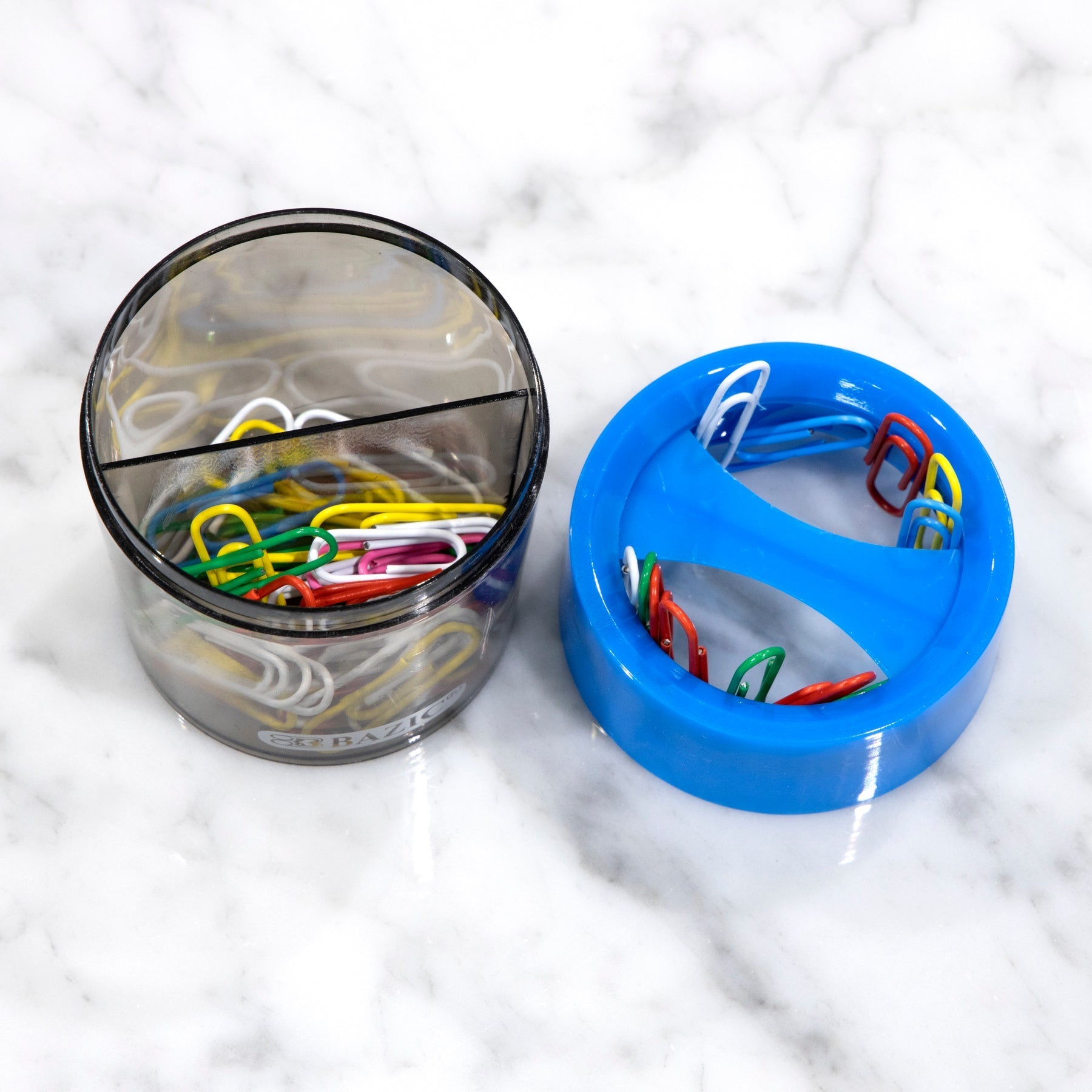BAZIC Magnetic Paper Clips Holder w/ Asst. Color