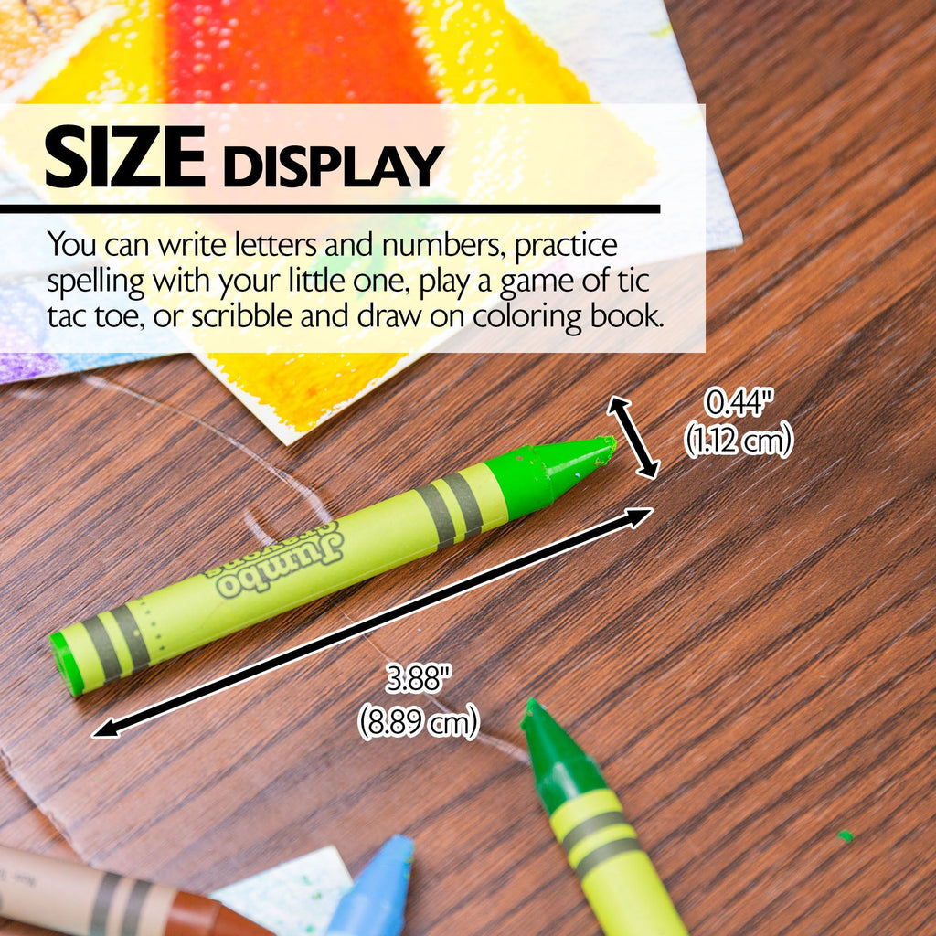 BAZIC 12 Color Premium Jumbo Crayons