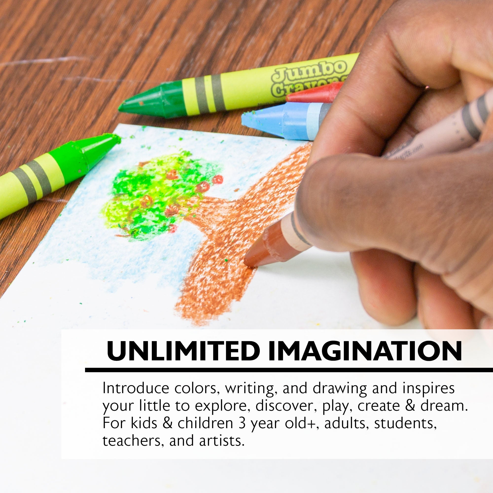 BAZIC 12 Color Premium Jumbo Crayons