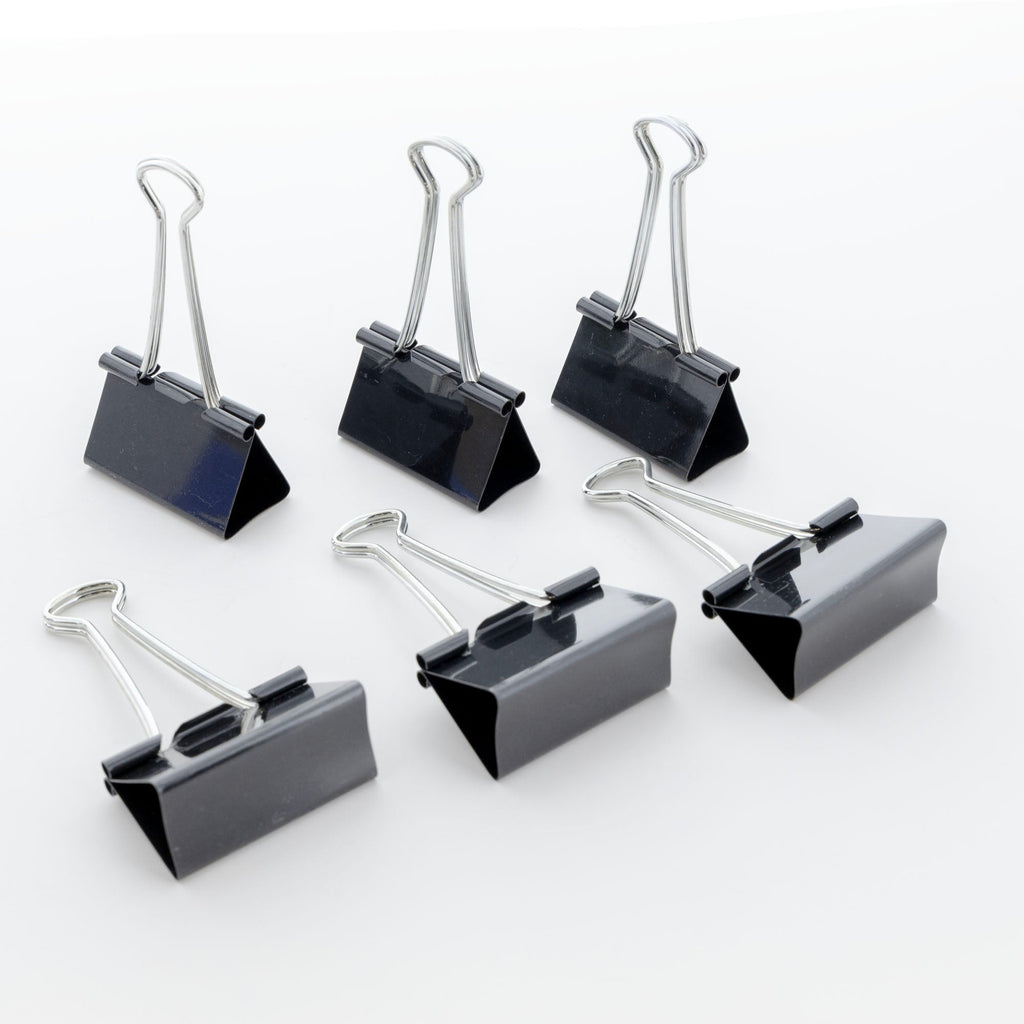 BAZIC Large 2" (51mm) Black Binder Clip (4/Pack)