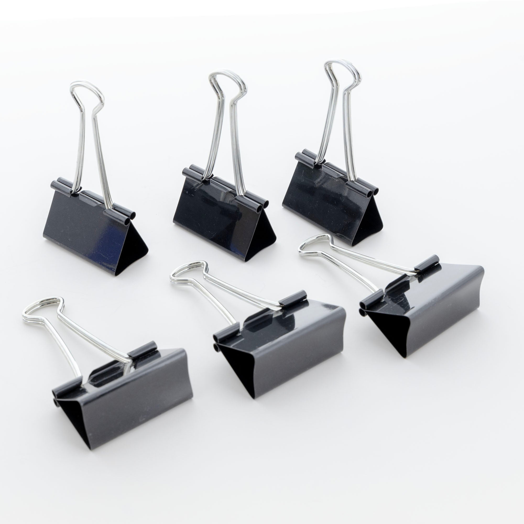 BAZIC Large 2" (51mm) Black Binder Clip (4/Pack)