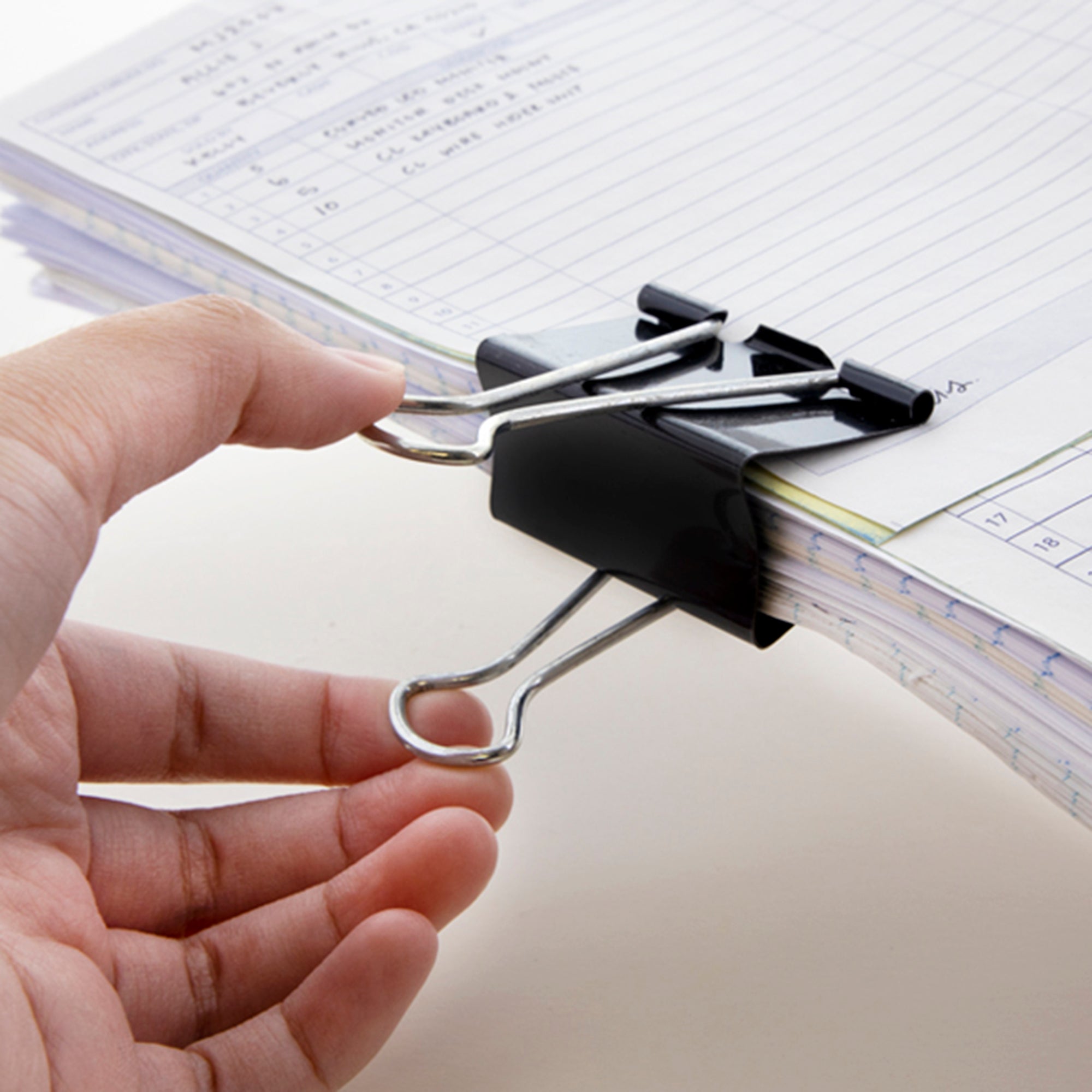 BAZIC Large 2" (51mm) Black Binder Clip (4/Pack)