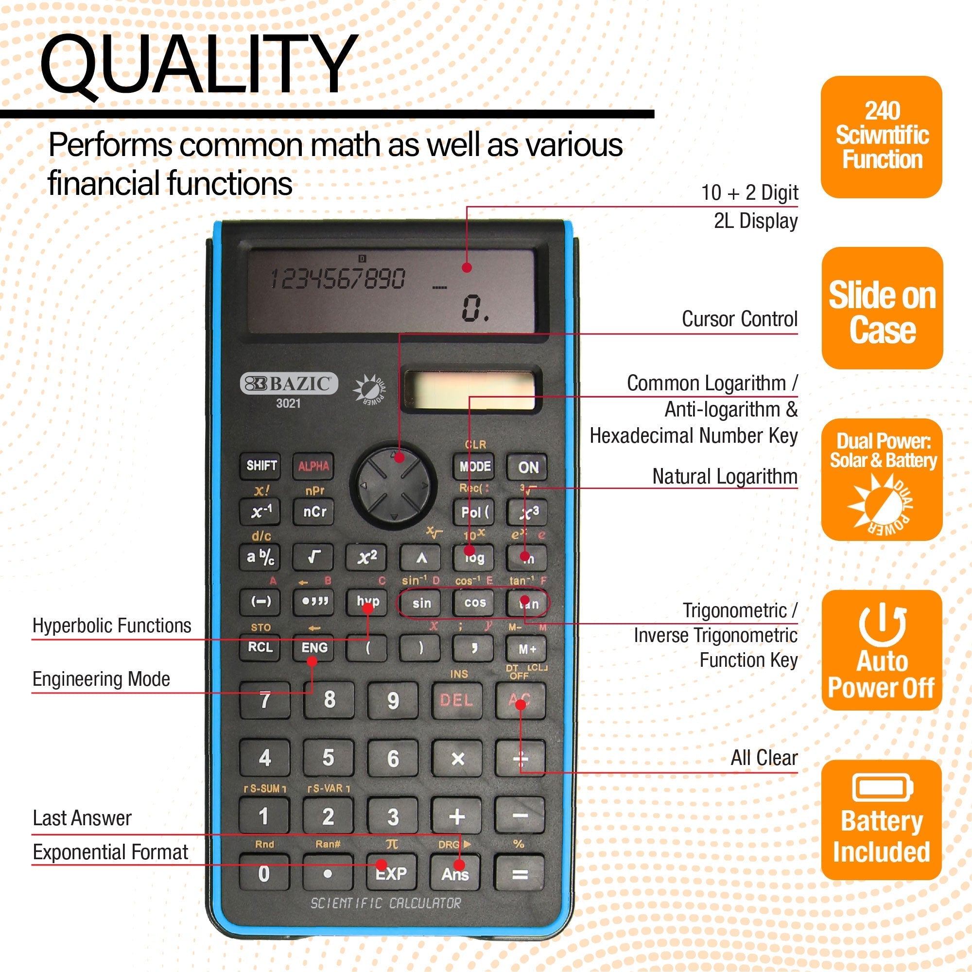 BAZIC 240 Function Fancy color Scientific