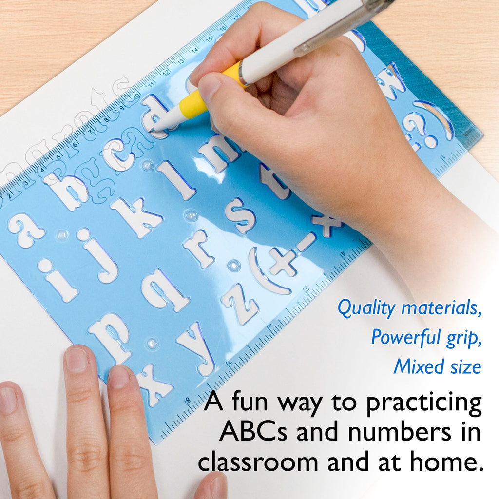 BAZIC 20mm Size Lettering Stencil Ruler Sets