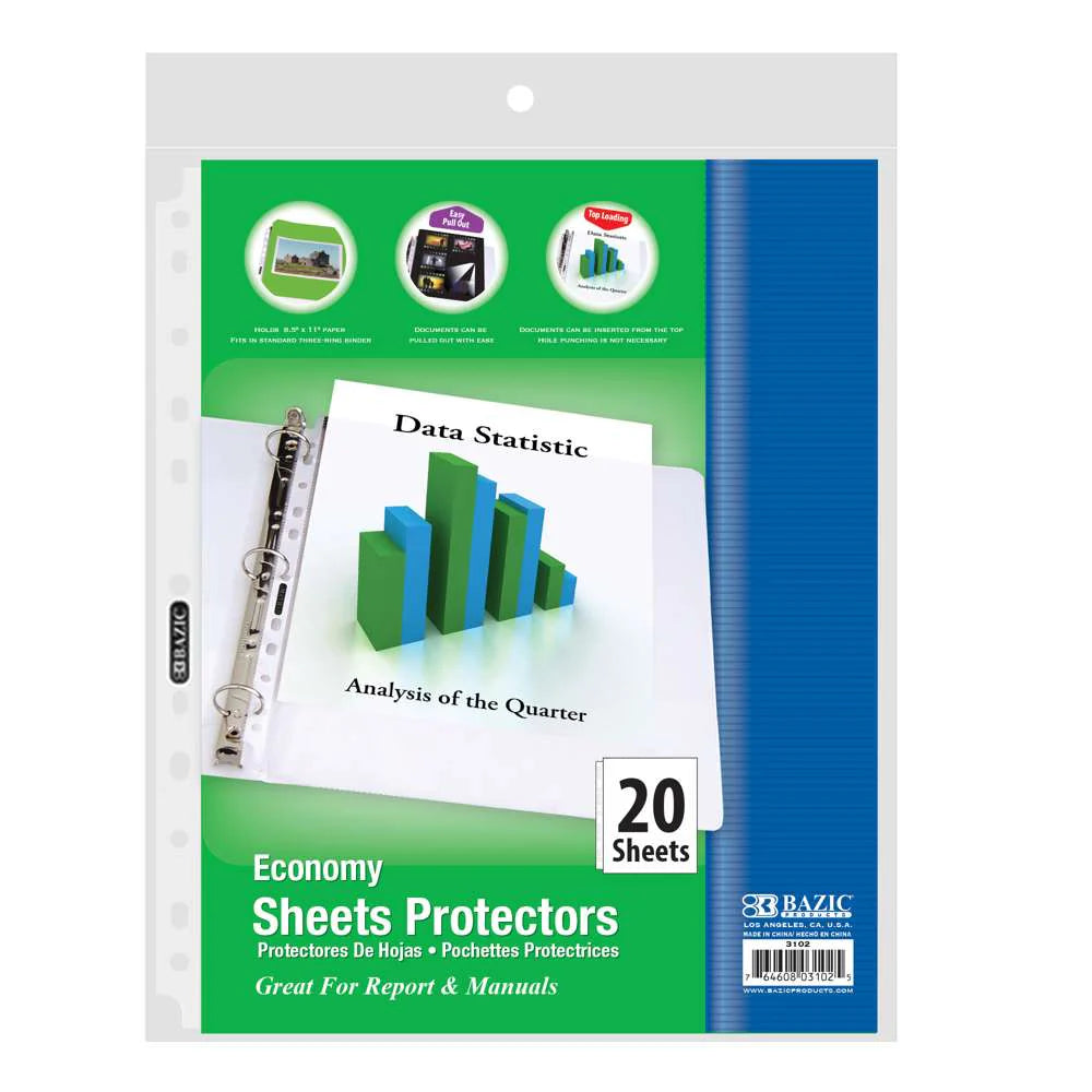 BAZIC Economy Weight Top Loading Sheet
