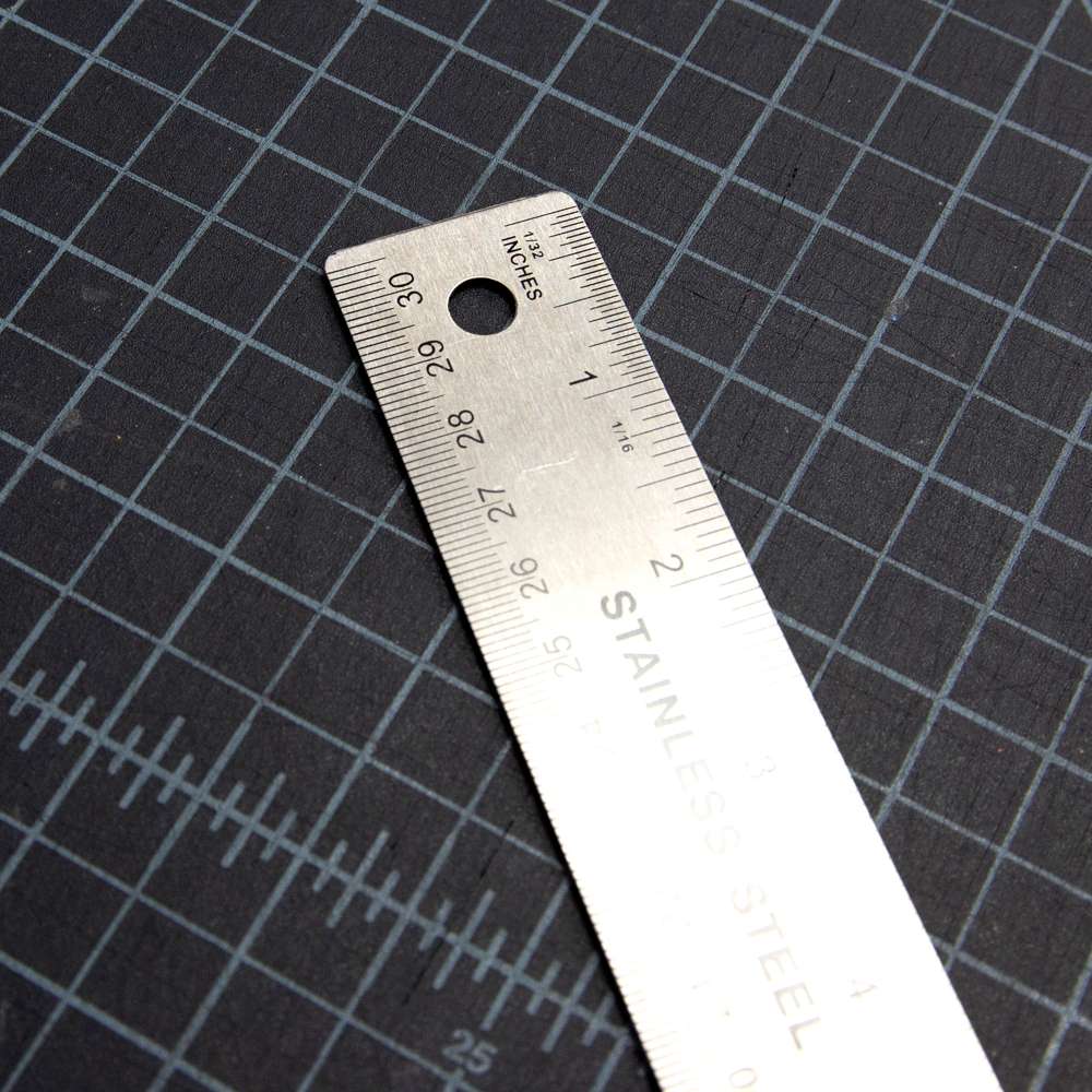 BAZIC 12" (30cm) Stainless Steel Ruler w/ Non