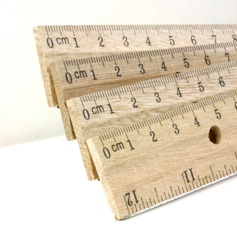 BAZIC 12" Wooden Ruler