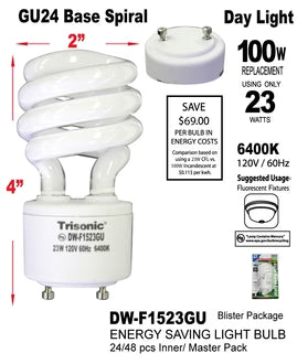 GU24 Base CFL Bulb (23W/100W)