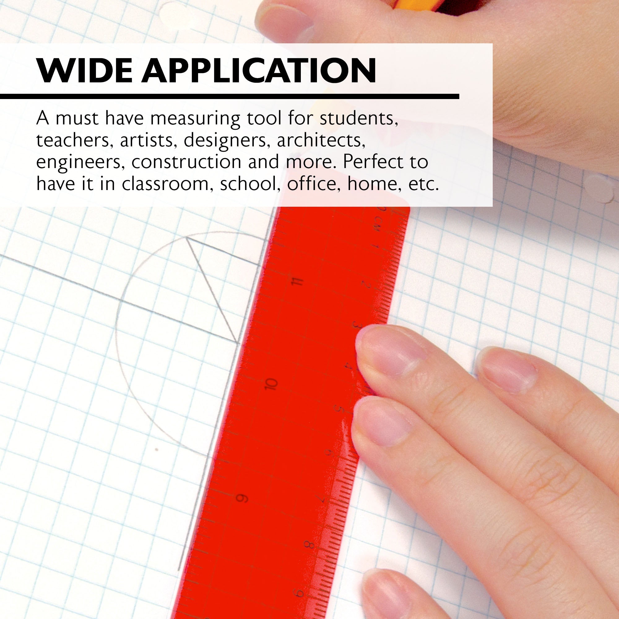 BAZIC 12" Jeweltones Color Ruler